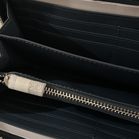 NWT Coach Signature Navy Wallet Canvas - Picture 4 of 4